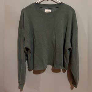 Cropped American Eagle Fleece Pullover